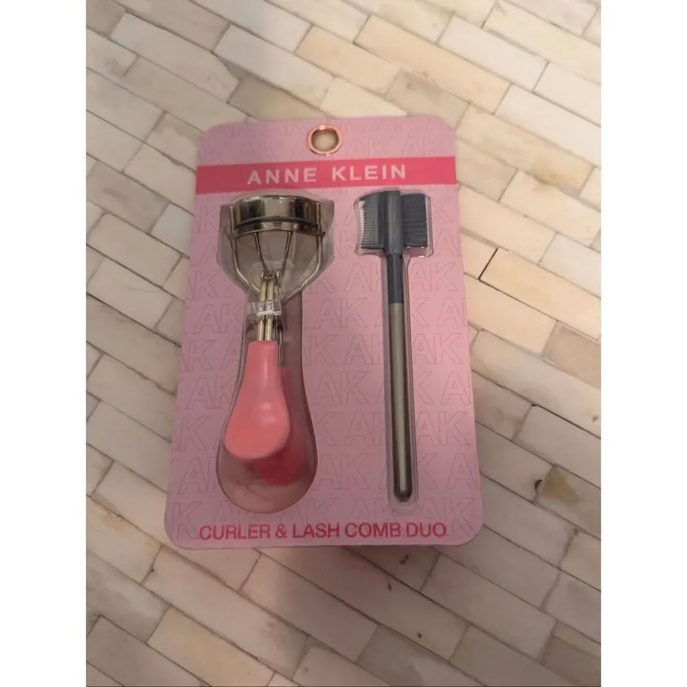 Anne Klein Eyelash Curler and Lash Comb Duo Makeup Grooming Set New in Pack